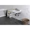 Kingston Brass 30 Carrara Marble Console Sink with Acrylic Legs, Marble WhiteOil Rubbed Bronze LMS3030MASQ5 - alternate 3